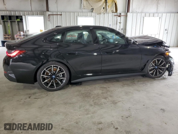 2022 BMW i4 eDrive40 with VIN WBY73AW03NFM94635, listed as a Copart auction lot 60828383 with 4,570 mi miles. Bid and sale history available at carsss.com. Image 3.