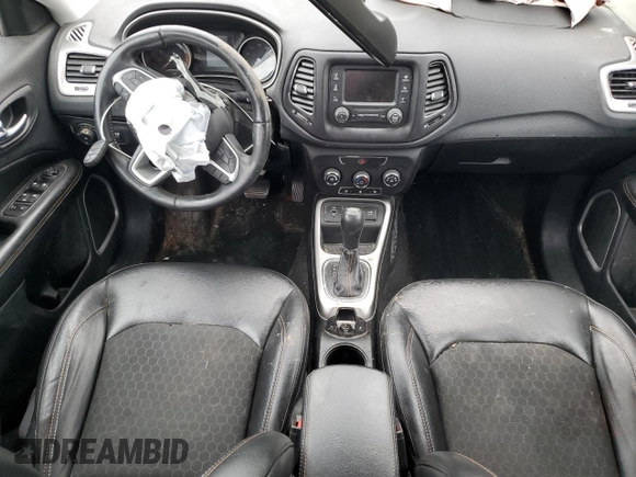 2018 Jeep Compass Latitude with VIN 3C4NJCBB8JT287353, listed as a Copart auction lot 56069635 with 92,719 mi miles and Salvage title. Bid and sale history available at DreamBid. Image 8.