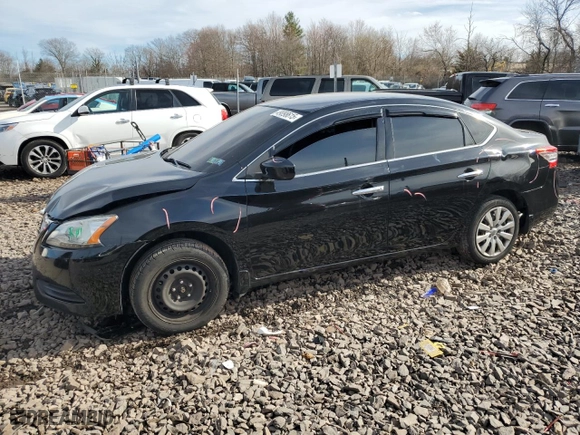 2015 Nissan Sentra SR with VIN 3N1AB7AP3FY279626, listed as a Copart auction lot 49098615 with 152,261 mi miles and Salvage Title. Bid and sale history available at carsss.com. Image 1.