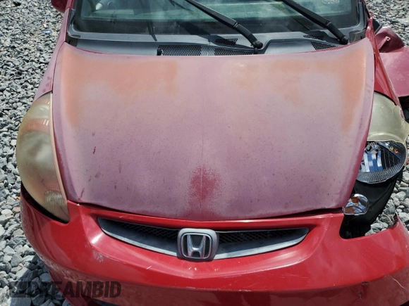 2008 Honda Fit with VIN JHMGD38428S073784, listed as a Copart auction lot 51758525 with 0 mi miles and Non Repairable. Bid and sale history available at carsss.com. Image 12.