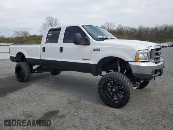 2004 Ford F-350 XL with VIN 1FTSW31P64ED75758, listed as a Copart auction lot 54045575 with 185,254 mi miles and Clean Title. Bid and sale history available at DreamBid. Image 4.