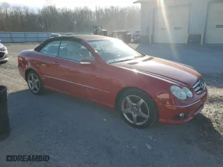 2006 Mercedes-Benz CLK-Class 5.0L with VIN WDBTK75G06T070481, listed as a Copart auction lot 80626804 with 113,385 mi miles and Salvage Title. Bid and sale history available at carsss.com. Image 4.