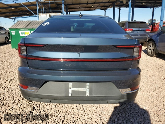 2022 Polestar 2 with VIN LPSED3KA6NL055049, listed as a Copart auction lot 87434224 with 24,421 mi miles and Salvage Title. Bid and sale history available at carsss.com. Image 6.