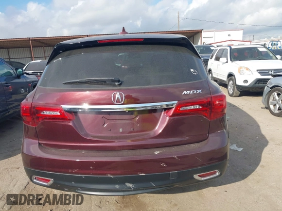 2014 Acura MDX with VIN 5FRYD3H24EB004509, listed as a IAAI auction lot 41527997 with 113,117 mi miles. Bid and sale history available at carsss.com. Image 17.