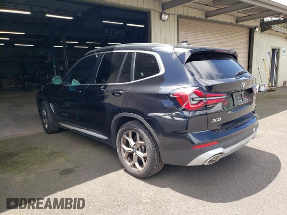 2024 BMW X3 sDrive30i with VIN 5UX43DP01R9V52605, listed as a Copart auction lot 52757335 with 20,403 mi miles and Clean Title. Bid and sale history available at DreamBid. Image 2.