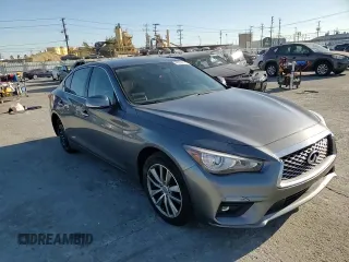 2021 Infiniti Q50 Pure with VIN JN1EV7AP6MM703597, listed as a Copart auction lot 46808815 with 53,490 mi miles and Salvage title. Bid and sale history available at DreamBid. Image 11.