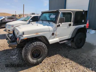 1998 Jeep Wrangler Sahara z VIN 1J4FY49S6WP723795, wystawiony jako Copart lot #61968985 z przebiegiem 219 622 mil mil oraz Czysty tytuł • Clean title. Historia ofert i sprzedaży dostępna na DreamBid. Obrazek 1.