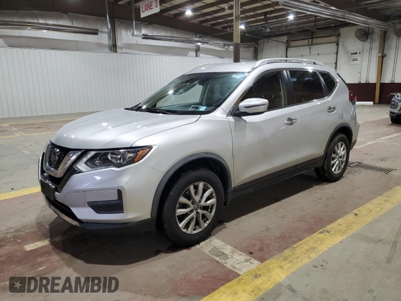 2019 Nissan Rogue SV with VIN JN8AT2MV6KW376915, listed as a Copart auction lot 52355725 with 84,630 mi miles and Salvage Title. Bid and sale history available at carsss.com. Image 1.