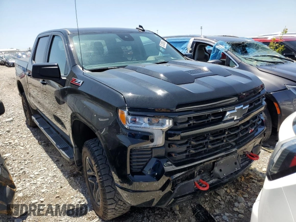 2023 Chevrolet Silverado 1500 LT Trail Boss with VIN 3GCUDFED0PG109052, listed as a Copart auction lot 52438905 with 28,030 mi miles and Salvage Title. Bid and sale history available at DreamBid. Image 4.