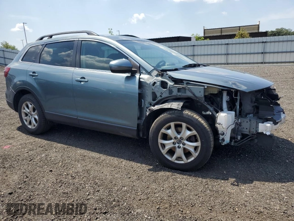 2013 Mazda CX-9 Sport with VIN JM3TB3BV2D0405565, listed as a Copart auction lot 62314455 with 146,825 mi miles and Salvage title. Bid and sale history available at DreamBid. Image 4.
