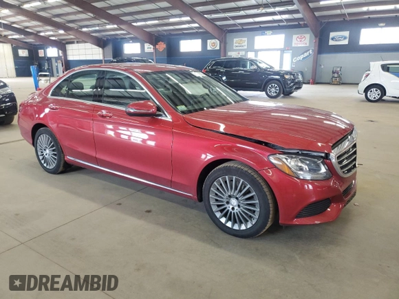 2016 Mercedes-Benz C 300 Luxury with VIN 55SWF4KB8GU157719, listed as a Copart auction lot 53180595 with 114,888 mi miles and Salvage Title. Bid and sale history available at carsss.com. Image 4.