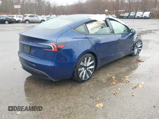 2024 Tesla Model 3 with VIN 5YJ3E1EA0RF769229, listed as a IAAI auction lot 40375043 with Not Provided miles and . Bid and sale history available at DreamBid. Image 4.