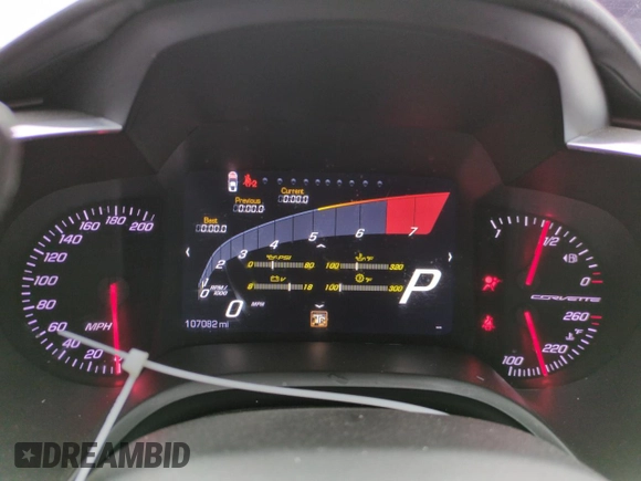 2015 Chevrolet Corvette 1LT with VIN 1G1YB2D72F5114859, listed as a Copart auction lot 46188535 with 107,082 mi miles and Salvage Title. Bid and sale history available at carsss.com. Image 9.