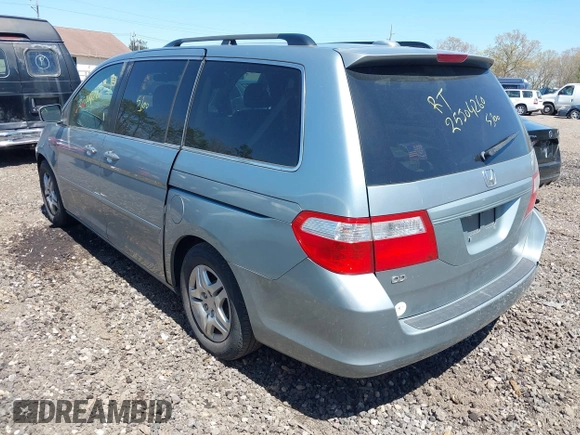 2006 Honda Odyssey EX-L z VIN 5FNRL38786B105476, wystawiony jako IAAI lot #42141512 z przebiegiem Nie podano mil oraz . Historia ofert i sprzedaży dostępna na DreamBid. Obrazek 3.