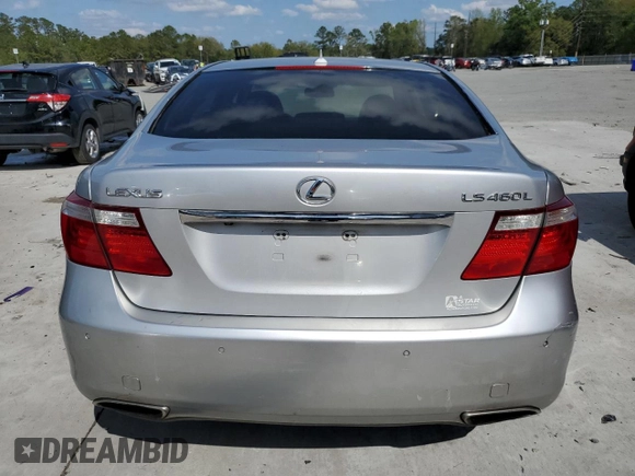 2007 Lexus LS 460 L with VIN JTHGL46F575005604, listed as a Copart auction lot 51103115 with 244,199 mi miles and Salvage Title. Bid and sale history available at DreamBid. Image 6.