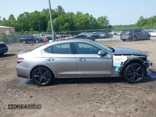 2023 Genesis G70 2.0T with VIN KMTG34TA2PU121151, listed as a IAAI auction lot 42425161 with 19,646 mi miles and . Bid and sale history available at DreamBid. Image 13.