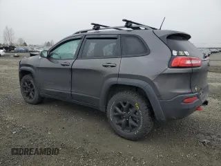 2017 Jeep Cherokee Trailhawk L Plus with VIN 1C4PJMBS2HW651480, listed as a Copart auction lot 47843795 with 96,842 mi miles and Salvage Title. Bid and sale history available at carsss.com. Image 2.