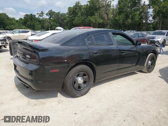 2014 Dodge Charger Police with VIN 2C3CDXAGXEH124807, listed as a Copart auction lot 56422685 with 98,944 mi miles and Clean Title. Bid and sale history available at DreamBid. Image 3.