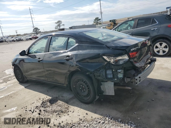 2020 Nissan Sentra S with VIN 3N1AB8BV3LY206111, listed as a Copart auction lot 47118415 with 56,365 mi miles and Salvage Title. Bid and sale history available at carsss.com. Image 2.