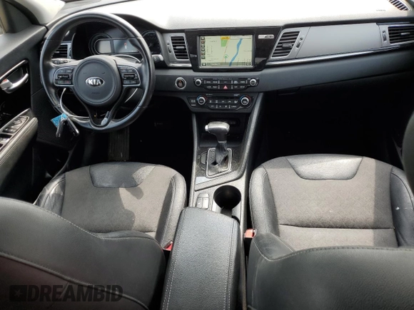 2017 Kia Niro Touring Launch Edition with VIN KNDCC3LC3H5083885, listed as a Copart auction lot 55687614 with 124,843 mi miles and Salvage Title. Bid and sale history available at carsss.com. Image 8.