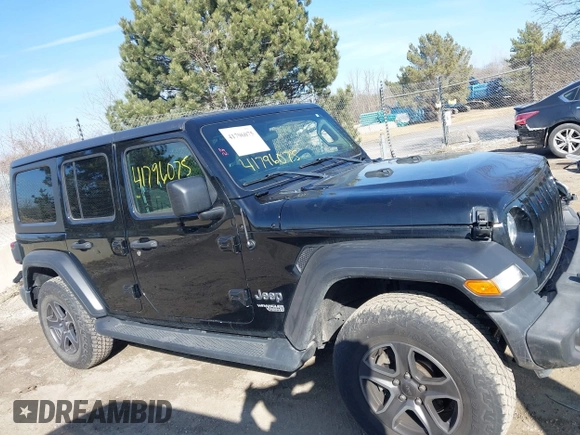 2018 Jeep Wrangler Unlimited Sport с VIN 1C4HJXDG4JW110788, выставлен на аукционе IAAI как лот 41796075 с пробегом 69 378 миль миль и . История ставок и продаж доступна на DreamBid. Изображение 13.