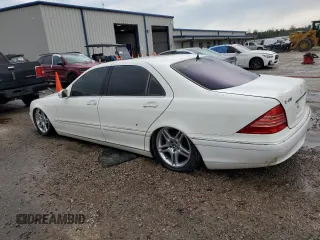 2003 Mercedes-Benz S-Class 4.3L with VIN WDBNG70J53A370666, listed as a Copart auction lot 66799764 with 0 mi miles and Non Repairable. Bid and sale history available at carsss.com. Image 2.