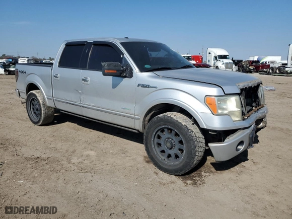 2012 Ford F-150 XL with VIN 1FTFW1ETXCFB34968, listed as a Copart auction lot 47210295 with 299,454 mi miles and Salvage Title. Bid and sale history available at carsss.com. Image 4.