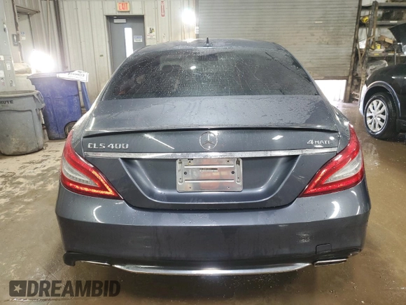 2015 Mercedes-Benz CLS 400 with VIN WDDLJ6HB8FA146478, listed as a Copart auction lot 48974385 with 123,916 mi miles and Salvage title. Bid and sale history available at DreamBid. Image 6.