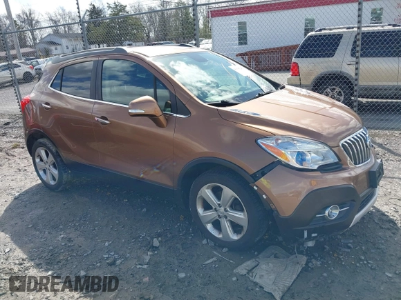 2016 Buick Encore Leather with VIN KL4CJCSB2GB551551, listed as a IAAI auction lot 41635247 with 87,086 mi miles. Bid and sale history available at carsss.com. Image 1.