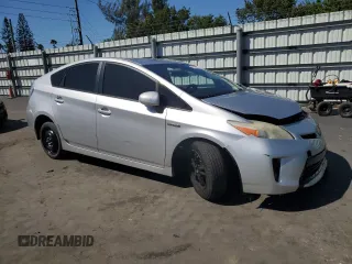 2013 Toyota Prius One with VIN JTDKN3DU3D5559012, listed as a Copart auction lot 48163655 with 0 mi miles and Salvage Title. Bid and sale history available at carsss.com. Image 4.