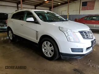 2015 Cadillac SRX Luxury Collection with VIN 3GYFNEE36FS520937, listed as a Copart auction lot 53183495 with 111,946 mi miles and Salvage Title. Bid and sale history available at carsss.com. Image 4.