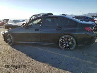 2021 BMW 3 Series M340i xDrive with VIN 3MW5U9J0XM8B49022, listed as a Copart auction lot 76096624 with 0 mi miles and Salvage Title. Bid and sale history available at carsss.com. Image 2.