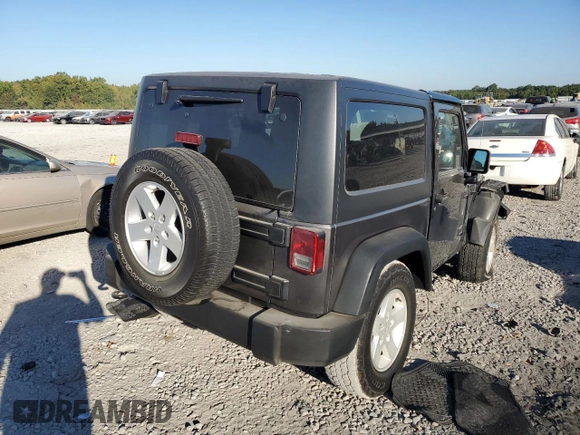 2017 Jeep Wrangler Willys Wheeler with VIN 1C4AJWAG6HL521623, listed as a Copart auction lot 61373722 with Not Provided miles and Salvage Title. Bid and sale history available at DreamBid. Image 4.