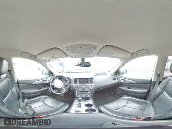 2019 Nissan Pathfinder S with VIN 5N1DR2MM6KC630831, listed as a Copart auction lot 53923815 with 94,777 mi miles and Salvage title. Bid and sale history available at DreamBid. Image 16.