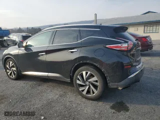 2015 Nissan Murano Platinum with VIN 5N1AZ2MH9FN202168, listed as a Copart auction lot 86910394 with 183,821 mi miles and Salvage Title. Bid and sale history available at carsss.com. Image 2.