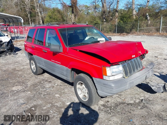 1996 Jeep Grand Cherokee Laredo with VIN 1J4EX58S8TC122302, listed as a IAAI auction lot 41218573 with 195,392 mi miles. Bid and sale history available at carsss.com. Image 1.