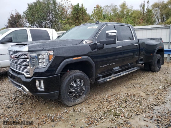 2020 GMC Sierra 3500HD Denali with VIN 1GT49WEY2LF261706, listed as a Copart auction lot 77884054 with 95,047 mi miles and Salvage Title. Bid and sale history available at carsss.com. Image 1.