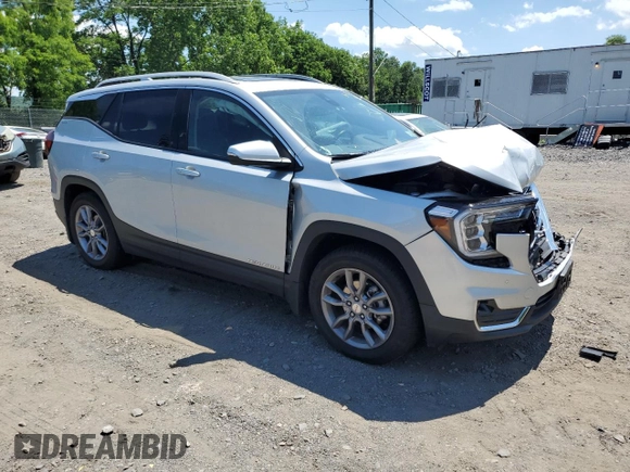 2022 GMC Terrain SLT with VIN 3GKALVEV0NL227314, listed as a Copart auction lot 62262175 with 24,837 mi miles and Salvage title. Bid and sale history available at DreamBid. Image 4.