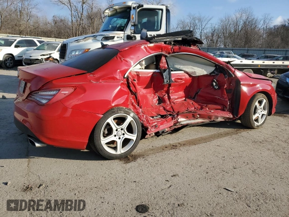 2014 Mercedes-Benz CLA 250 with VIN WDDSJ4EB4EN037785, listed as a Copart auction lot 42832254 with Not provided miles and Salvage title. Bid and sale history available at DreamBid. Image 3.