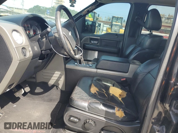 2007 Ford F-150 XLT with VIN 1FTPW12V77KA88667, listed as a Copart auction lot 62866785 with Not provided miles and Salvage title. Bid and sale history available at DreamBid. Image 7.