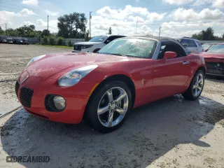 2007 Pontiac Solstice GXP with VIN 1G2MG35X77Y142835, listed as a Copart auction lot 74244854 with 0 mi miles and Salvage Title. Bid and sale history available at carsss.com. Image 1.