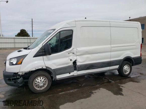 2023 Ford Transit with VIN 1FTYE2CG5PKB19301, listed as a Copart auction lot 50044225 with 38,943 mi miles and Salvage title. Bid and sale history available at DreamBid. Image 1.