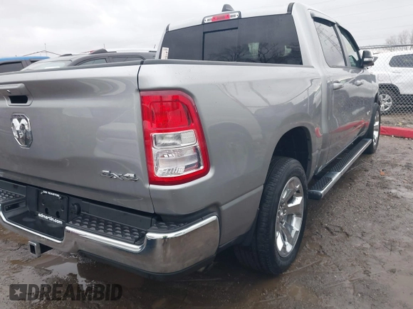 2021 Ram 1500 Big Horn with VIN 1C6RRFFG8MN723311, listed as a IAAI auction lot 41476374 with 39,355 mi miles and . Bid and sale history available at DreamBid. Image 4.