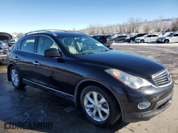2010 Infiniti EX Journey with VIN JN1AJ0HR8AM755446, listed as a Copart auction lot 41478195 with 112,209 mi miles and Salvage Title. Bid and sale history available at DreamBid. Image 4.