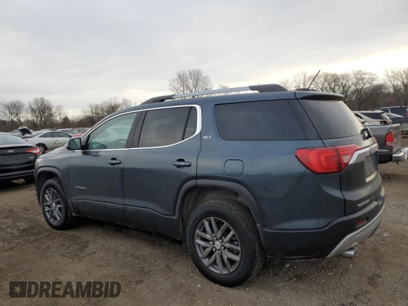 2019 GMC Acadia SLT with VIN 1GKKNMLS9KZ196201, listed as a Copart auction lot 46582725 with 53,250 mi miles and Salvage Title. Bid and sale history available at carsss.com. Image 2.