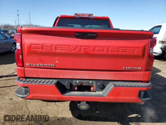 2019 Chevrolet Silverado 1500 Custom with VIN 1GCRYBEH5KZ312341, listed as a Copart auction lot 49052825 with 33,710 mi miles and Clean Title. Bid and sale history available at DreamBid. Image 6.
