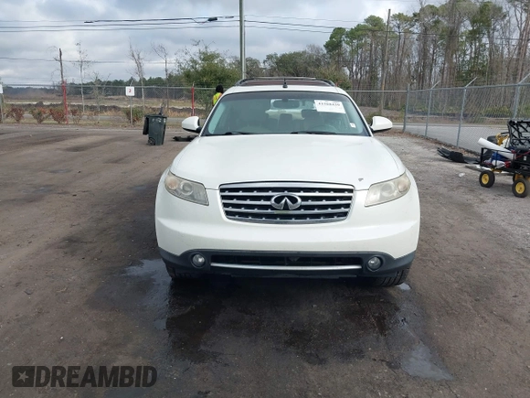 2006 Infiniti FX with VIN JNRAS08U76X103986, listed as a IAAI auction lot 41568439 with 232,135 mi miles. Bid and sale history available at carsss.com. Image 12.