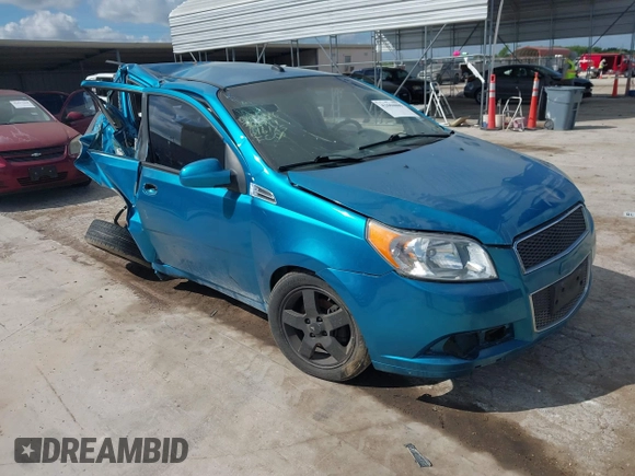 2009 Chevrolet Aveo 1LT with VIN KL1TD66E59B362714, listed as a IAAI auction lot 42604809 with Not provided miles and . Bid and sale history available at DreamBid. Image 1.
