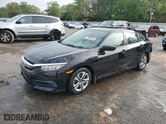 2017 Honda Civic Sedan LX with VIN 19XFC2F50HE034250, listed as a Copart auction lot 50936425 with 190,830 mi miles and Salvage Title. Bid and sale history available at carsss.com. Image 1.