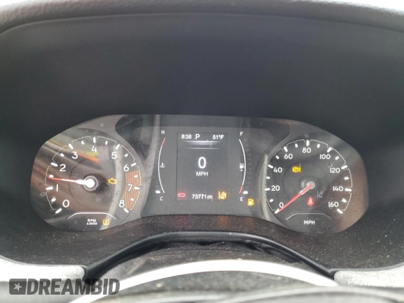 2022 Jeep Compass Latitude z VIN 3C4NJCBB8NT156266, wystawiony jako Copart lot #55321825 z przebiegiem 73 771 mil mil oraz Szkoda całkowita • Salvage title. Historia ofert i sprzedaży dostępna na DreamBid. Obrazek 9.